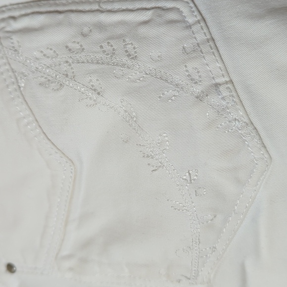 Jag Jeans cropped wide leg white low rise size 6 - Picture 8 of 11